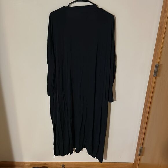 UGG black soft stretch long oversized flyaway cardigan Sz S/XS - Picture 5 of 8